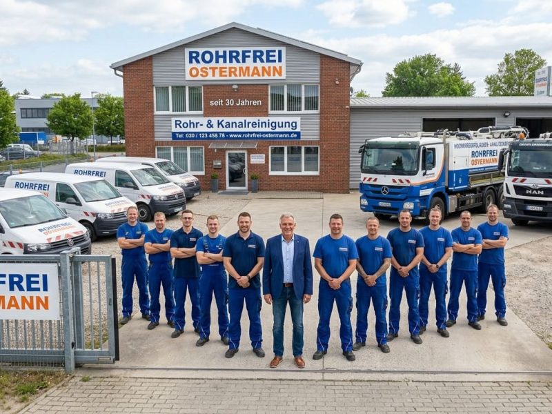 Rohrfrei Ostermann - Rohrreinigung Kanalreinigung - Team